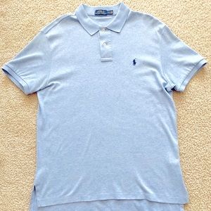 Mens LG Baby Blue Polo Shirt